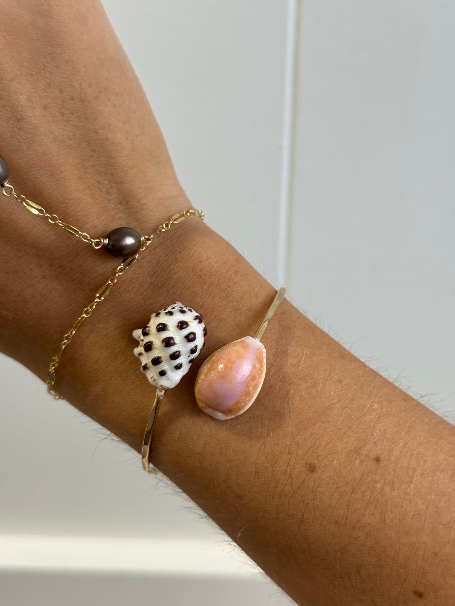 Cowrie & Drupe Cuff