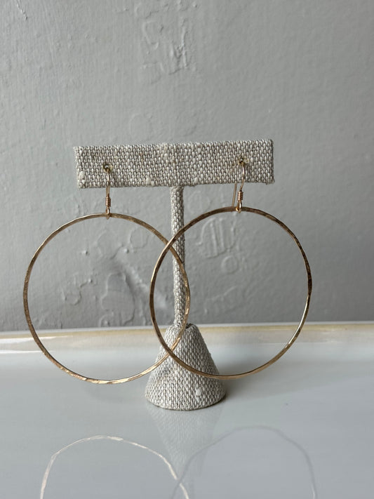 Large Hammered Hoops