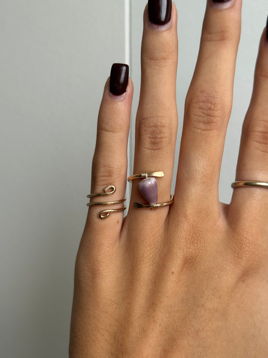 5 Purple Wrap Ring
