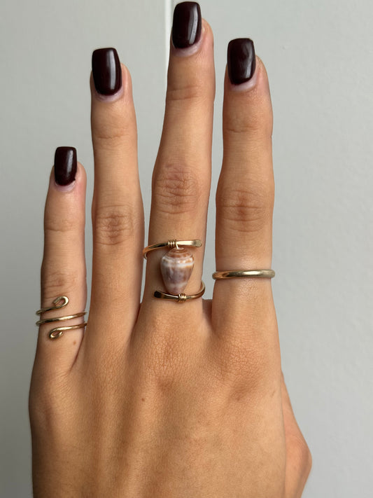 7 Brown Wrap Ring