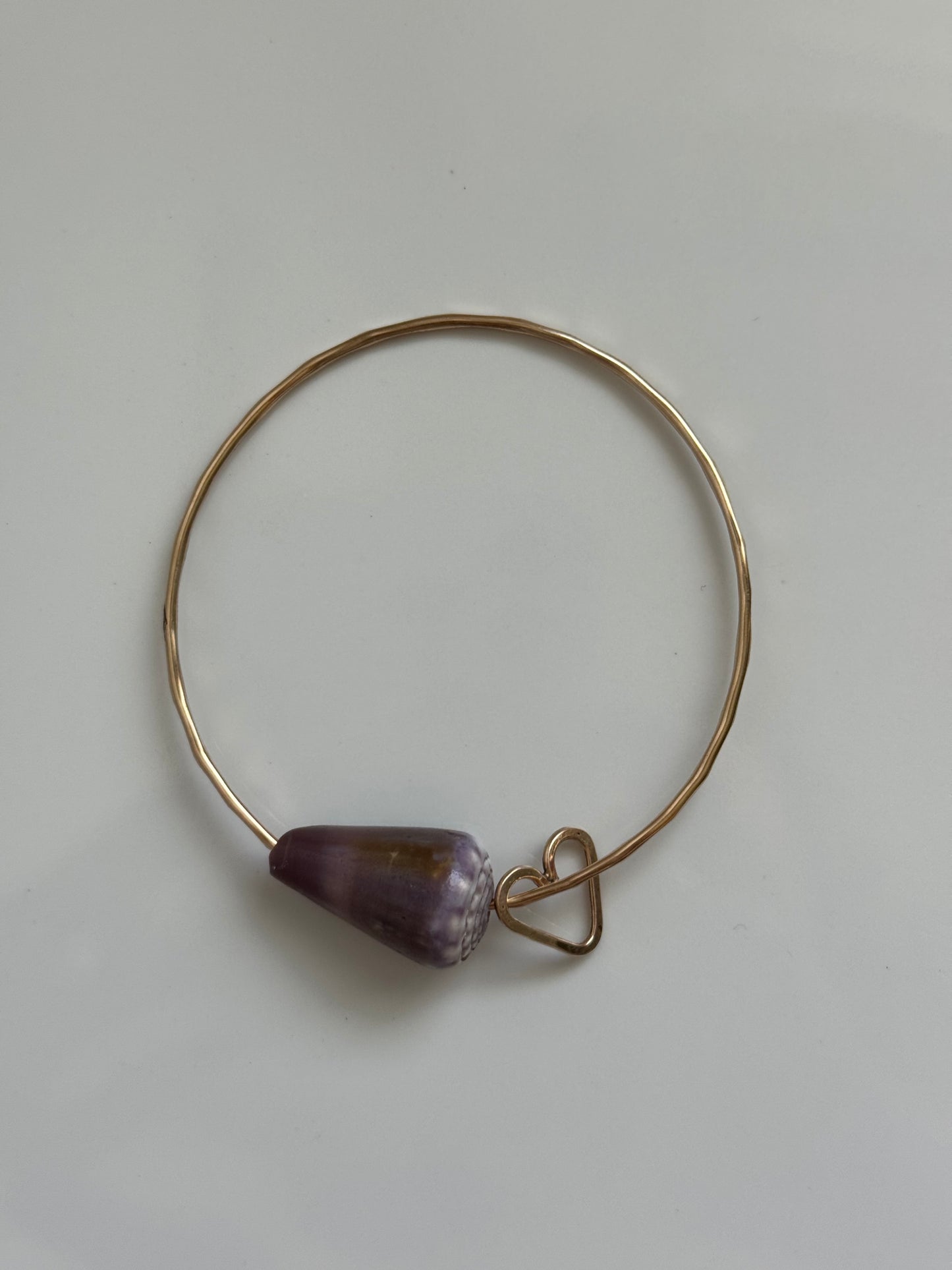 7.75 Purple Heart Bangle