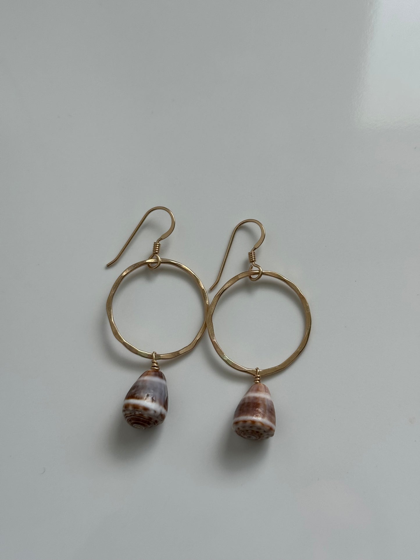 Brown Shell Earrings